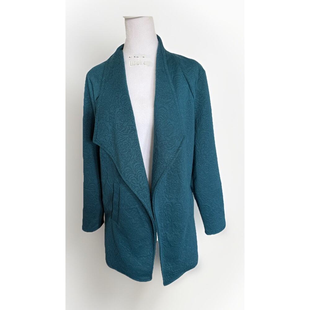 Ruby Rd. Petite Large Textured Open Front Jacket … - image 3